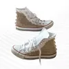 Weiße High-Top-Leinwandschuhe mit Nieten, Hip-Hop-Punk-Bühnen, handgefertigt, große Sport-Freizeitschuhe für Herren und Damen, Größe 35–44