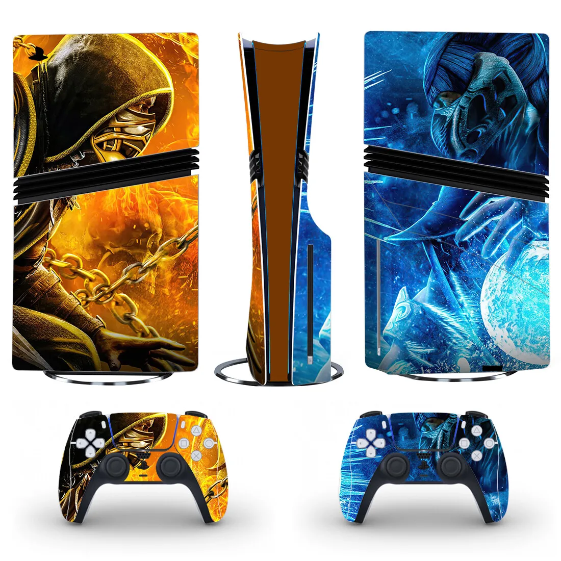 Mortal Kombat PS5 Pro Disc Skin Aufkleber Schutz Aufkleber Abdeckung für Konsole Controller PS5 Pro Disk Aufkleber Vinyl Image