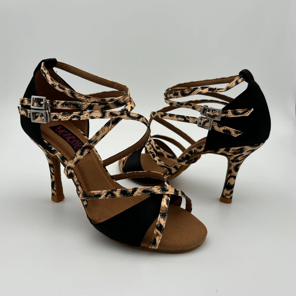 Bequeme Damen-Latin-Tanzschuhe, Tango-Ballsaal-Salsa-Schuhe 62312BLP, niedriger Absatz, hoher Absatz erhältlich Image