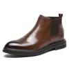 Herbst Frühen Winter Schuhe Männer Chelsea Stiefel Witner Mann Leder Schuhe Mode Business Schuhe Männer Stiefeletten KA1685