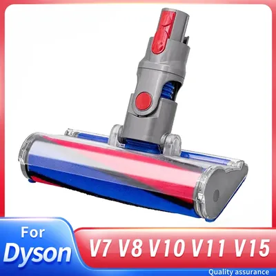 Weichen Reiniger Kopf Für Dyson V7 V8 V10 V11 V15 Cordless Stick Staubsauger Harte Boden Roller Pinsel Kopf Ersatz teil Image