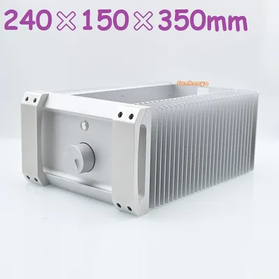 242x150x350mm Silber CNC Panel DIY Power Verstärker Chassis Hallo End Hinten Klasse PSU Aluminium Image