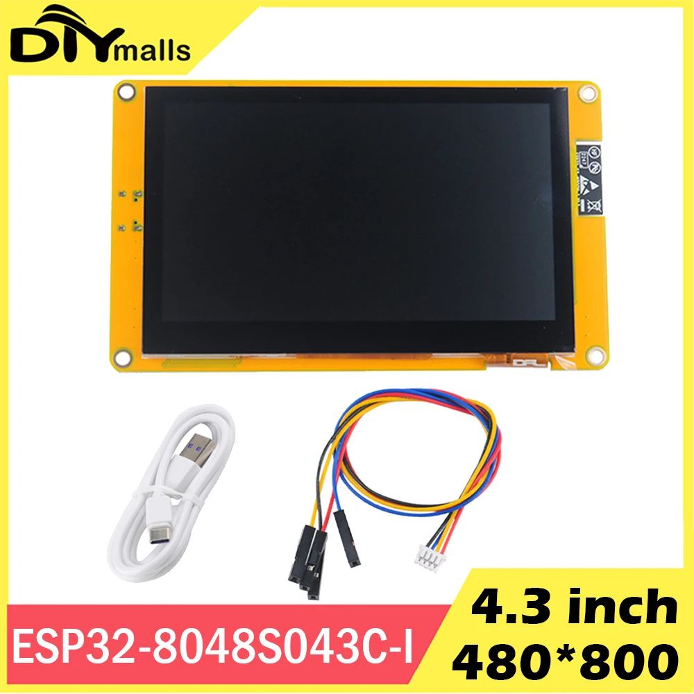 4,3 Zoll ESP32-S3 Display ILI9485 IPS TFT LCD Modul ESP32-8048S043C-I Kapazitives Touchscreen-Entwicklungsboard für Arduino Image