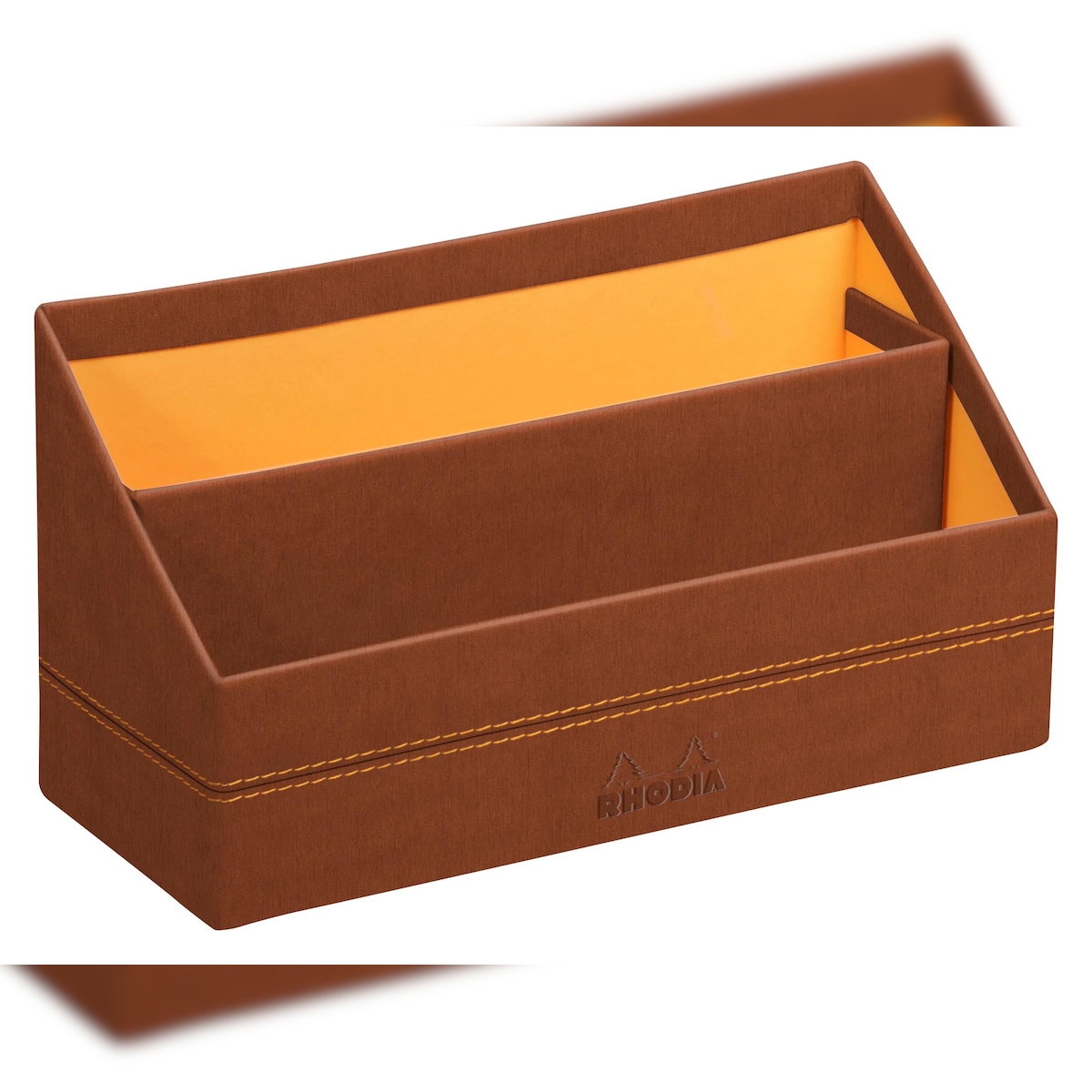 Rhodiarama Briefständer aus Kunstleder, 25x10x14 cm - Kupfer 194600C Image