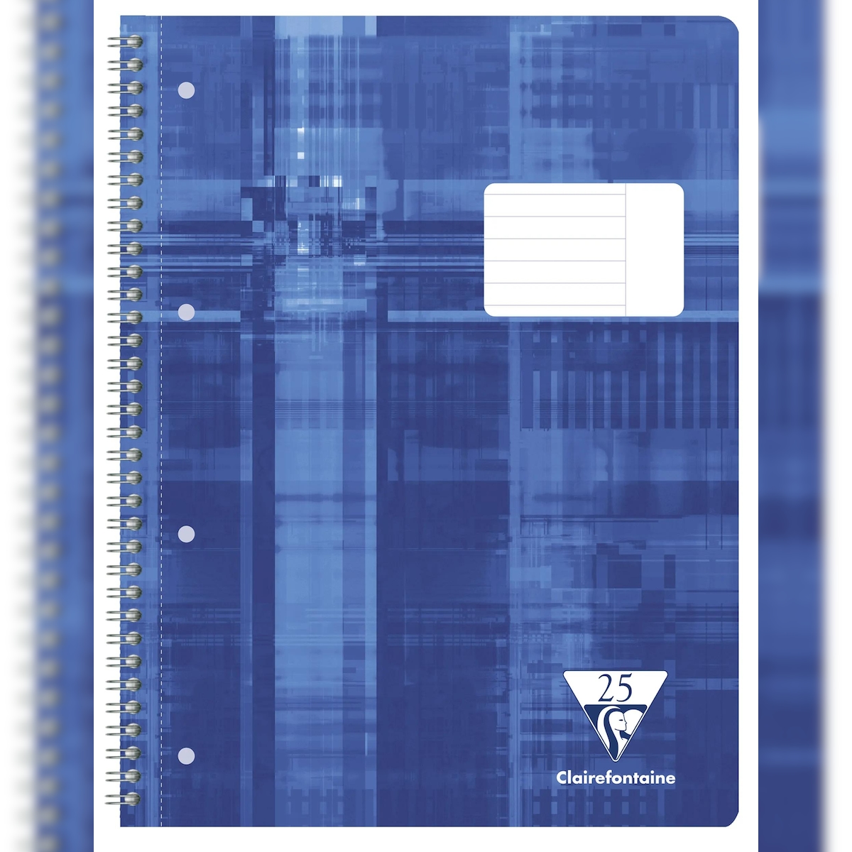 Clairefontaine 5x Collegeblock mikroperforiert mit Ringbuchlochung, DIN A4+ 80 Blatt 90g, Lineatur 25, liniert mit Rand - Blau 68225C Image