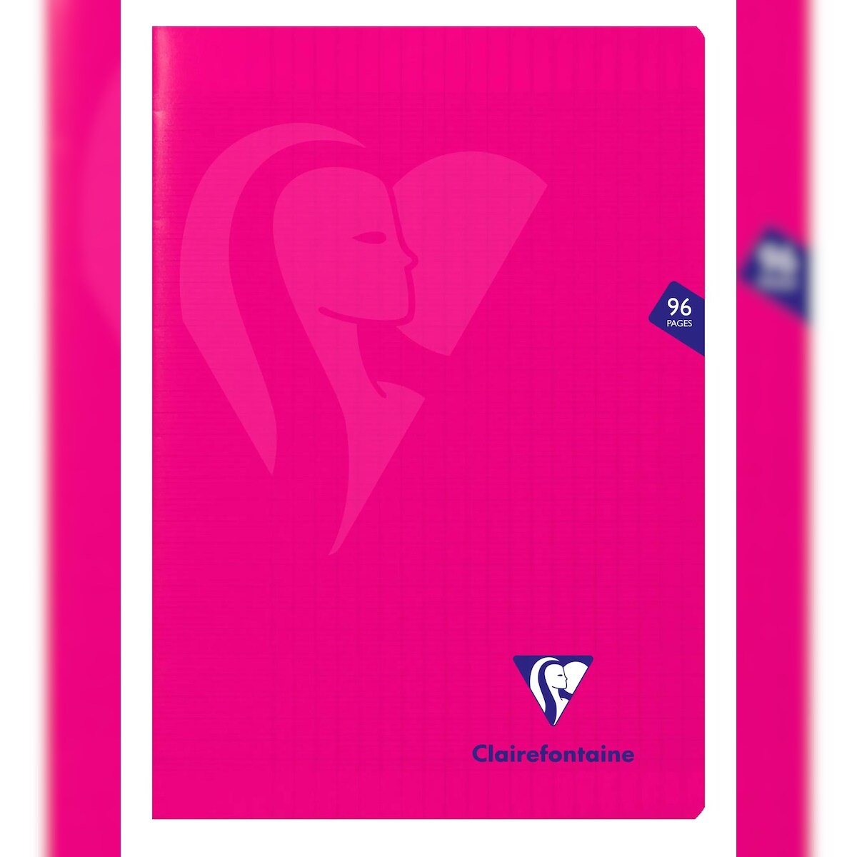 Clairefontaine 10x Heft A4 Mimesys, 48 Blatt 90g, französische Lineatur Seyès, Einband aus Polypropylen - Rosa 316161C Image