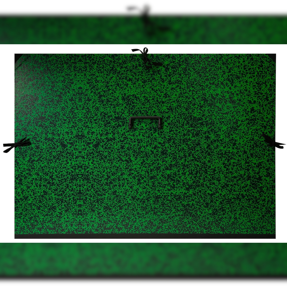 Clairefontaine 2x Zeichenmappe Annonay, Bandverschluss und Griff, 78x118 cm für 75x110 cm - Grün 975421C Image