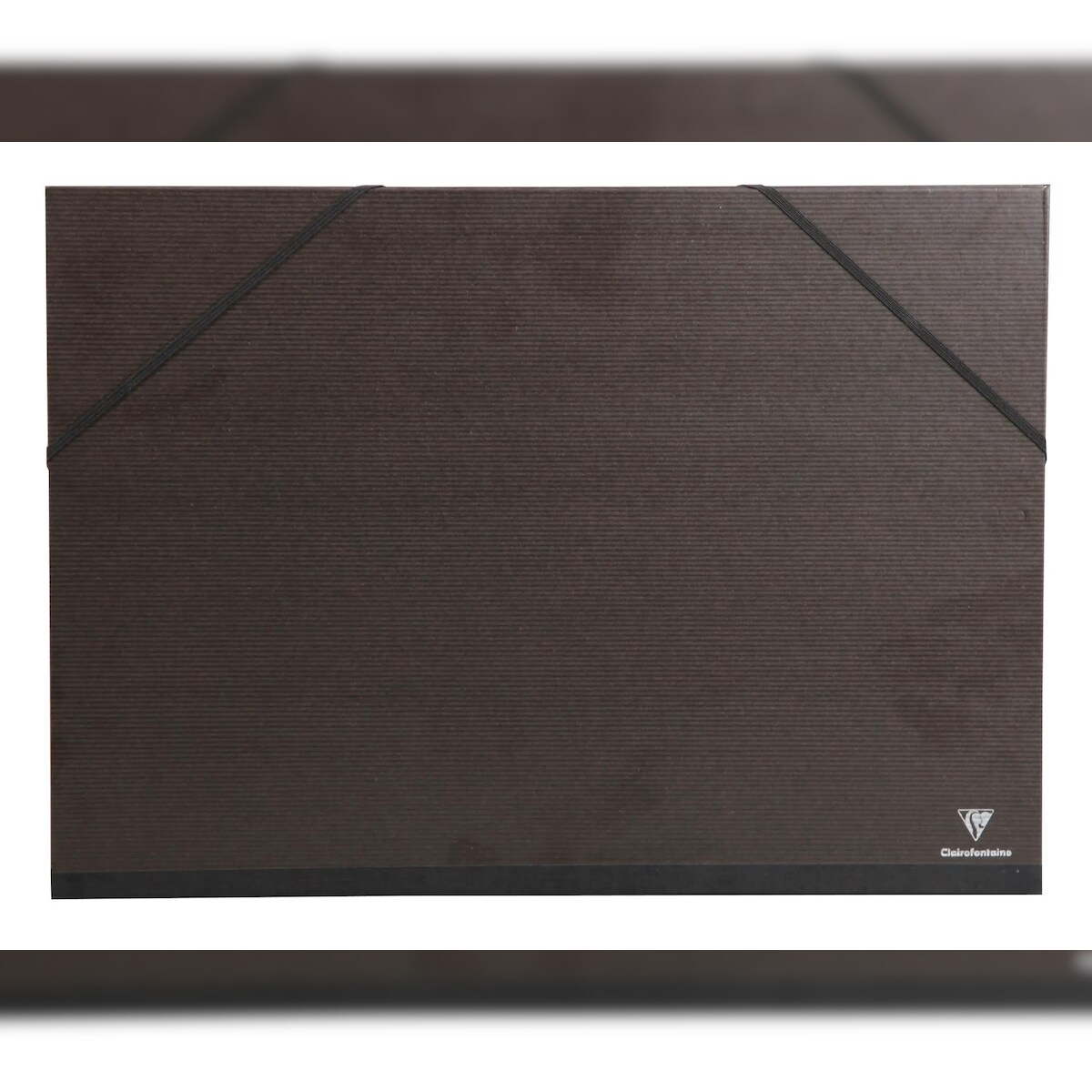 Clairefontaine 5x Zeichenmappe Kraft, Gummizugverschluss, 47x62 cm für A2+ - Schwarz 44900C Image