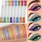 Colorful Eyeshadow Eyeliner Pencil Silver Gold Color Blue Liquid Eye Liner Eye Shadow Shining