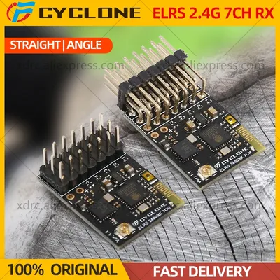 CYCLONE ELRS 2.4G 7CH PWM Receiver ExpressLRS RX 2400RX PWM/CRSF Protocol For RC FPV Drone Fixed Wing Car Boat Quadcopter