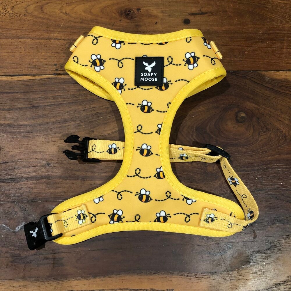 Pettorina per cani Bee, api, Pettorina per cani, Pettorina per gatti, Pettorina gialla per cani, Pettorina morbida per cani, Pettorina regolabile, ape