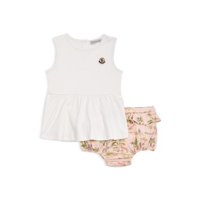 Moncler Girls' Dress & Bloomers Set - Baby, Little Kid - Open White
