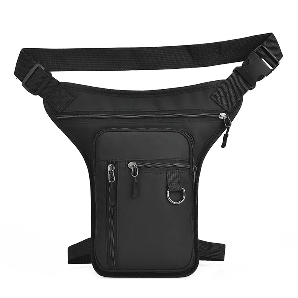Borsa laterale per gamba da moto da uomo multitasche da equitazione marsupio borsa da viaggio tattica in pelle PU borsa da viaggio per sport all'aria aperta