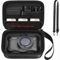 (Solo custodia) Borsa per fotocamera per fotocamera digitale Canon PowerShot SX740/ SX720/G7X Mark II/G7X Mark III, interno imbottito