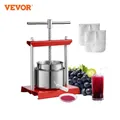 VEVOR 2L 3L 6L manuale pressa per frutta in acciaio inox manuale per uso domestico spremiagrumi estrattore di succo di verdure per la cucina di casa