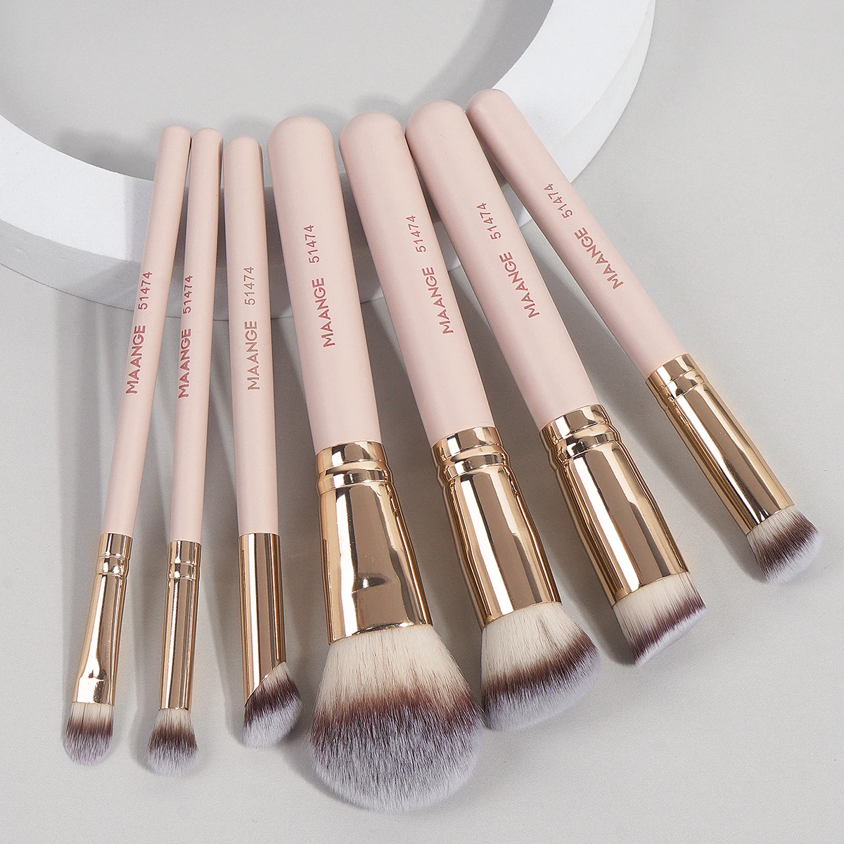MAANGE 7 pezzi/set pennelli per trucco per fondotinta cosmetico correttore in polvere pennello per fard miscelazione setole morbide strumenti di bellezza