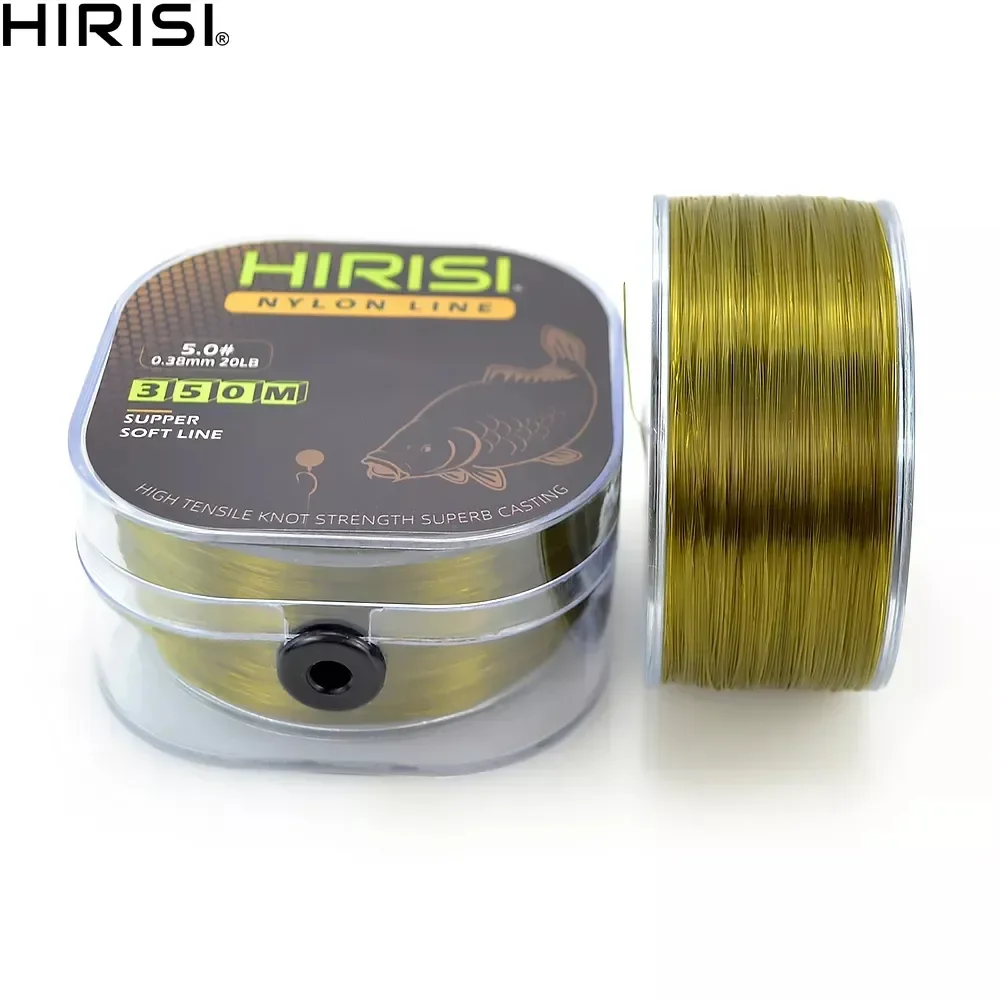 Hirisi 350m lenza super resistente giappone monofilamento nylon lenza da pesca alla carpa accessori per la pesca lenza in nylon