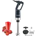 SucceBuy Frullatore ad immersione commerciale Frullatore portatile a velocità variabile da 500 W/750 W con lama in acciaio inossidabile 304 per zuppe Alimenti per bambini