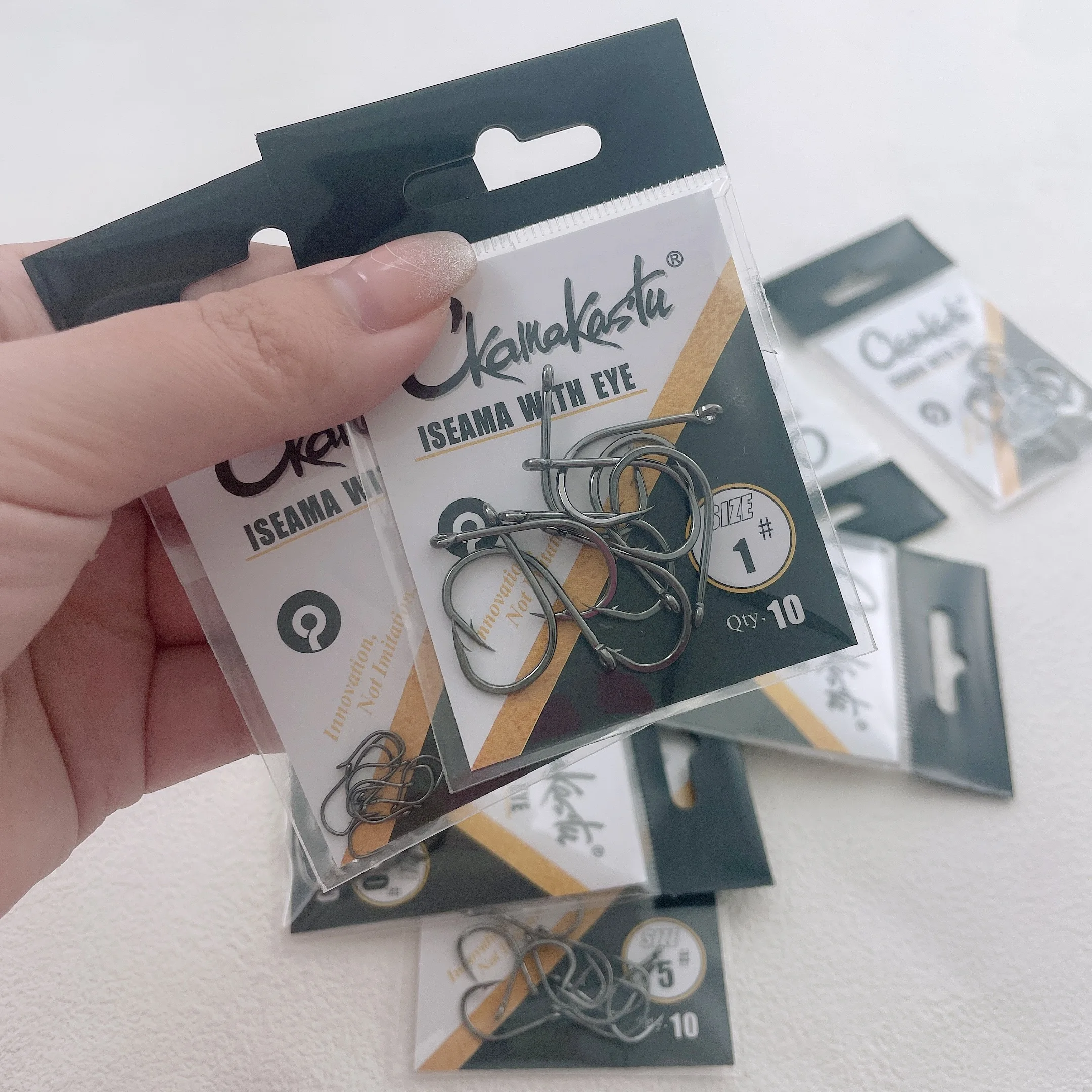 20 pz/lotto Iseama 1/0 # -14 # Ami da pesca Gancio per carpa Acciaio ad alto tenore di carbonio Amo da pesca in mare Accessori per la pesca a mosca Attrezzatura