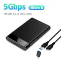 Custodia per HDD USB 3.0 custodia per disco rigido esterno SATA da 2.5 "SSD da 2.5 pollici supporto