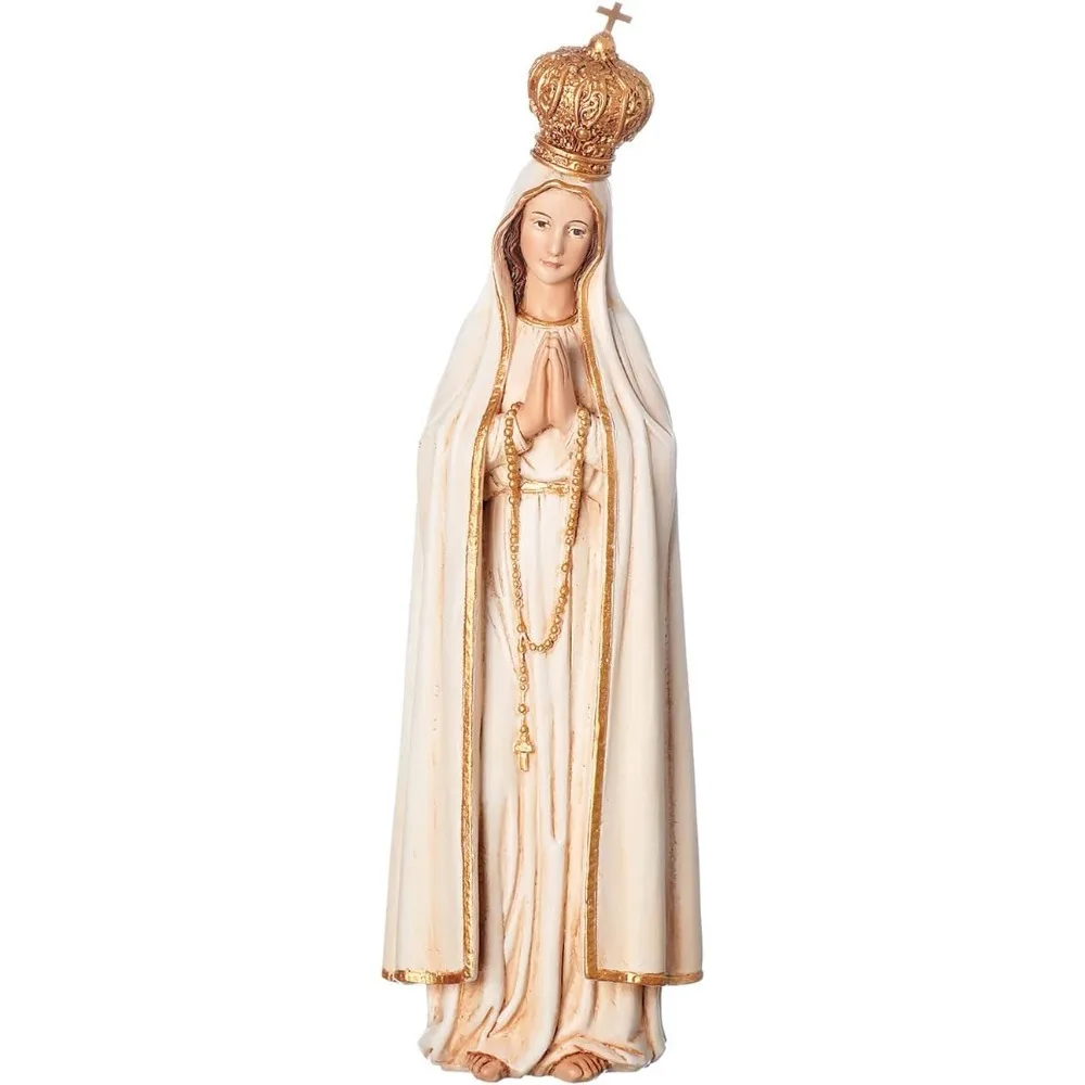 1Set Roman Joseph's Studio 17 cm Nostra Signora di Fatima Figura Statua Statua Religiosa Scultura Vergine Maria Decorazione Religiosa