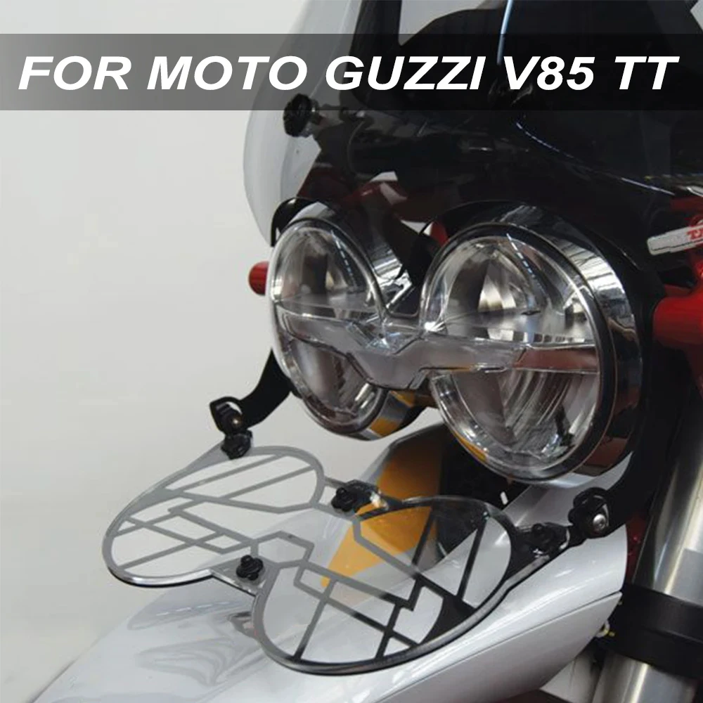 Per Moto Guzzi V85TT V85 TT V 85 TT NUOVA Moto Pieghevole Faro Testa Della Luce Della Protezione Della Griglia Doppia Copertura di Protezione