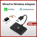 Nuovo 2 In1 Carplay e Android Auto Mini Box Adattatore Carplay Wireless Wired a Wireless Carplay Per USB/Tipo C Dongle Plug And Play