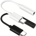 Adattatore Aux da tipo C a 3,5 mm Cavo audio jack 3 5 per Huawei Xiaomi Redmi POCO Sumsang LG Adattatore Aux da 3,5 mm a 8 pin per iPhone