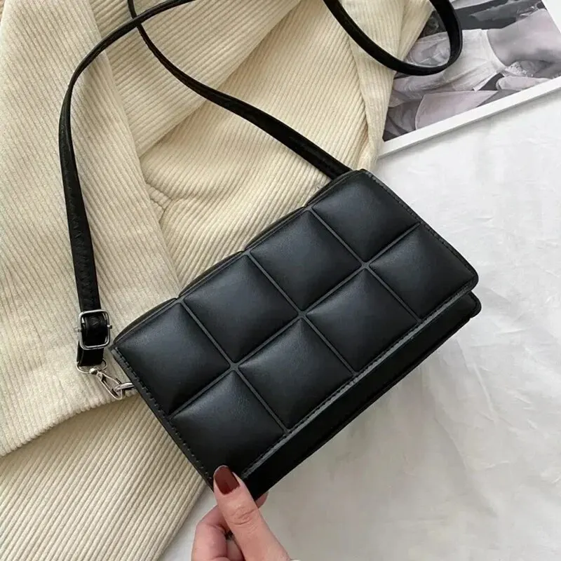 Borsa a tracolla da donna di marca di moda piccola borsa a tracolla femminile in pelle PU tendenza borsa con manico classico da donna