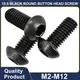 M2 M2.5 M3 M4 M5 M6 M8 M10 M12 Testa tonda a brugola Vite Bullone Nero Grado 10.9 Vite esagonale in acciaio al carbonio 1 pz-150 pz