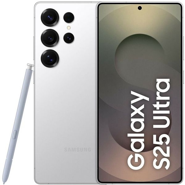 Samsung SM-S938B Galaxy S25 Ultra 5G 256GB 12GB RAM Dual Titanium Whitesilver DE Image