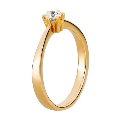 Orolino Ring 750/- Gold Brillant weiß 0,25ct. 056 (17,8) Damen Image