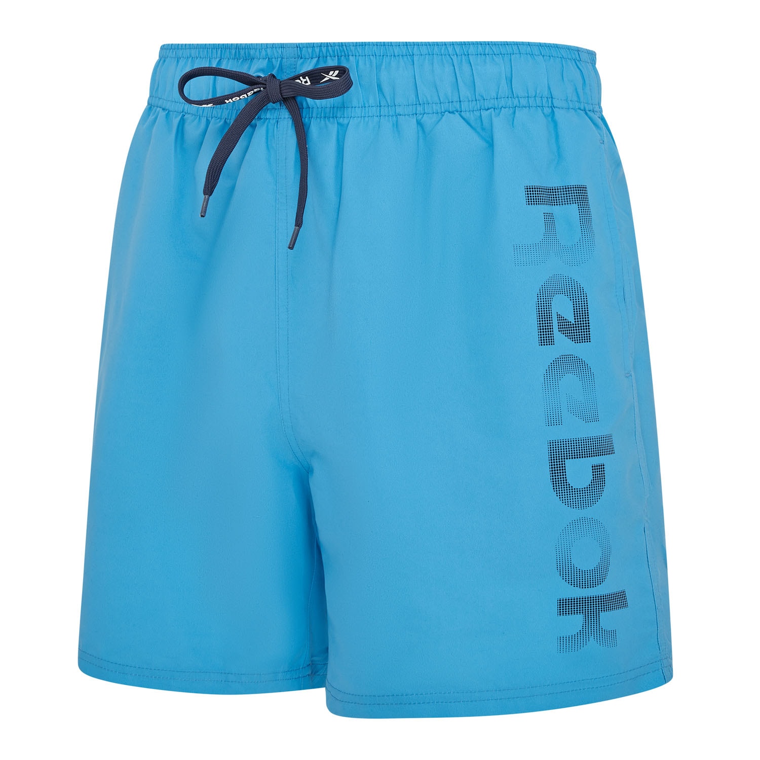 Badeshorts REEBOK "Romero", Herren, Gr. M, N-Gr, blau, Web, Polyester, unifarben, Badehosen, mit Kordeln Image
