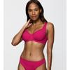 Bügel-Bikini-Top TRIUMPH "Summer Twist W 01", Damen, Gr. 44, Cup C, lila (berry), Microfaser, Obermaterial: 77% Polyamid, 23% Elasthan, elegant, Bikini-Oberteile, Minimizer - verkleinert die Brust optisch um eine Cup-Größe
