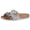 Pantolette VERBENAS "Rocio Roda", Damen, Gr. 42, grau (hellgrau), Veloursleder, klassisch, Schuhe, Sommerschuh, Schlappen für Strand- und Badeausflüge geeignet