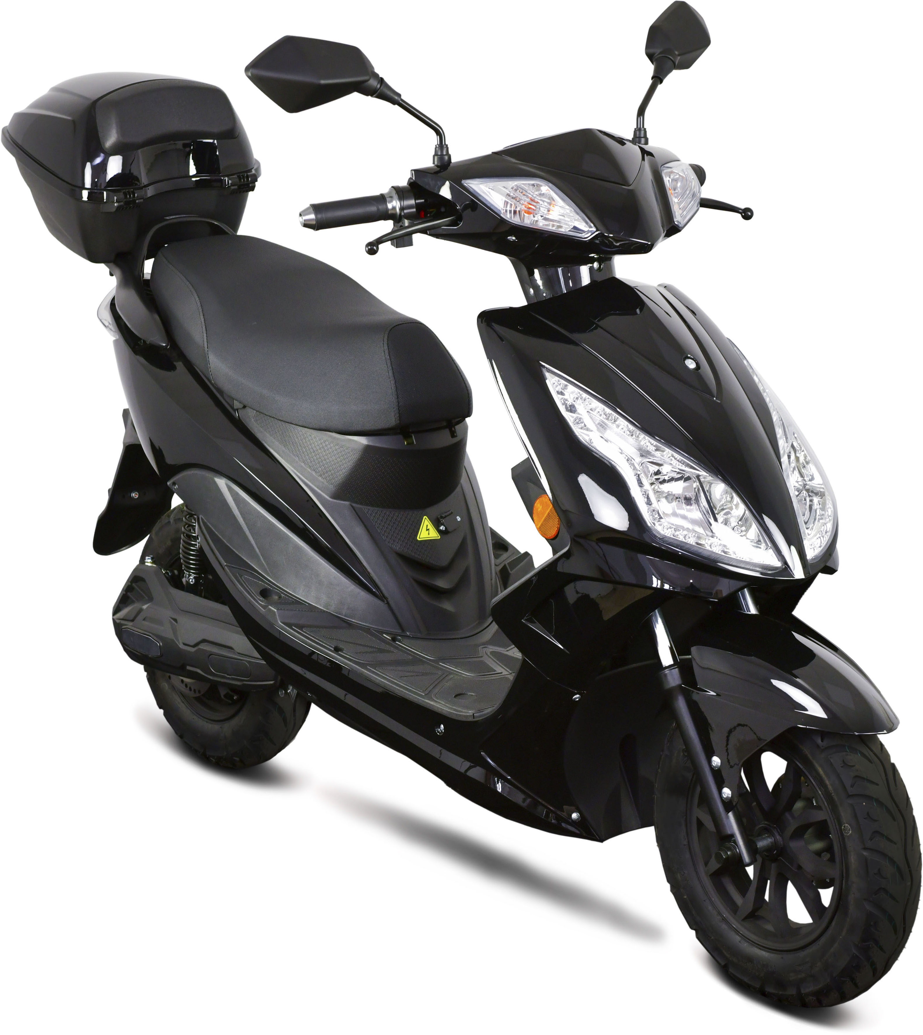 E-Motorroller GT UNION "e-GT3 45", schwarz (schwarz, schwarz), Elektromotorroller, 45 km/h, Bosch-Motor, B:68,2cm H:106,3cm L:181,5cm Image