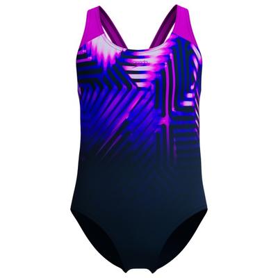 Speedo - Kid's Digi Placement Splashback - Badeanzug Gr 140 blau Image
