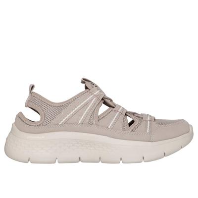 Skechers Women's GO WALK Flex Sandals - Voyage | Size 8.0 | Taupe | Synthetic/Textile | Vegan | Machine Washable