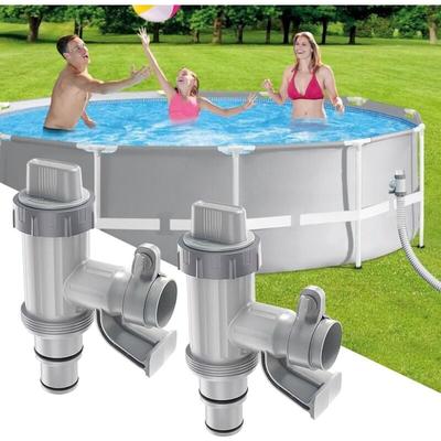 Ulisem - Pool Faucet Plus für oberirdische Pools, 2-in-1-Kolbenventil-Ersatzteile und Pumpe für Image