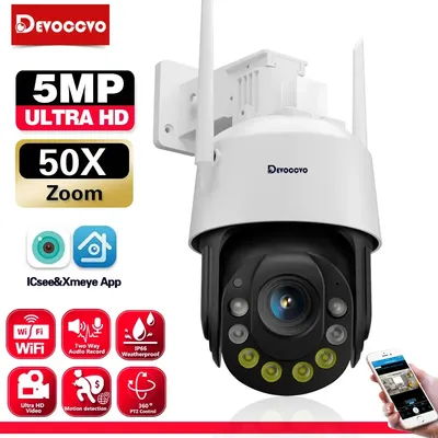 Wifi CCTV Sicherheit Kamera 50X 30X Zoom Outdoor 5MP Drahtlose PTZ IP Dome Kamera Farbe Nachtsicht Video Überwachung 2 weg Audio