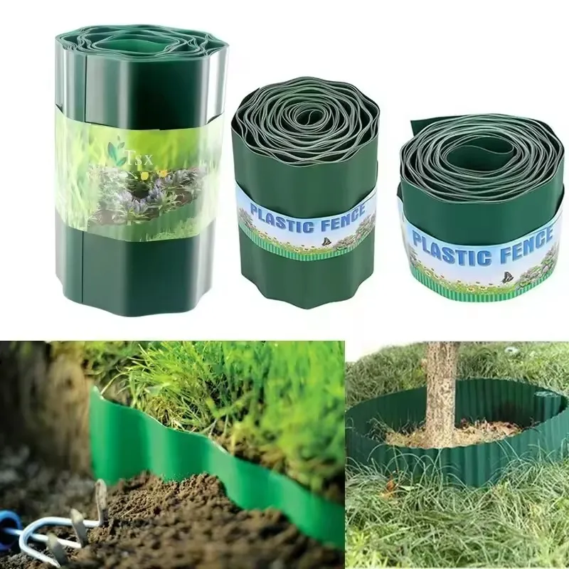 10/15/20 cm Garten Gras Rasen Rand Grenze Zaun Pfad Flexible Rasen Rand Grenze Zaun Outdoor Landschaft garten Dekor