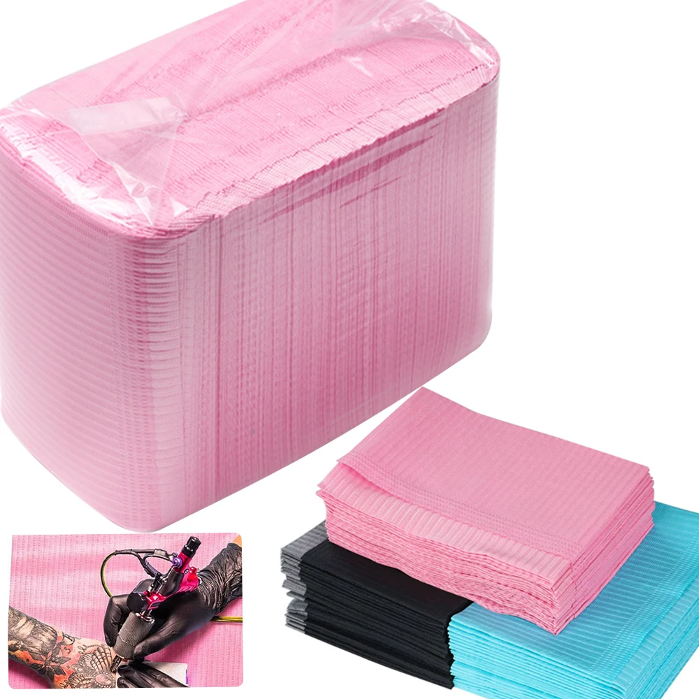 30/50/125 stücke Tattoo Sauber Pad Matte Wasserdichte Medizinische Papier Nail art Tisch Pads Pfropfen Wimpern Verlängerung Werkzeug zubehör Image