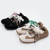 Deutsche Trainings-Sportschuhe für Damen 2025, flache Designer-Laufschuhe, Freizeitschuhe aus echtem Leder, Forrest Gump Damenschuhe