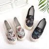 Neue Fischerschuhe, Segeltuch-Damenschuhe, modisch, vielseitig, lässig, dicke Sohlen, Lazy One Step-Schuhe für Damen
