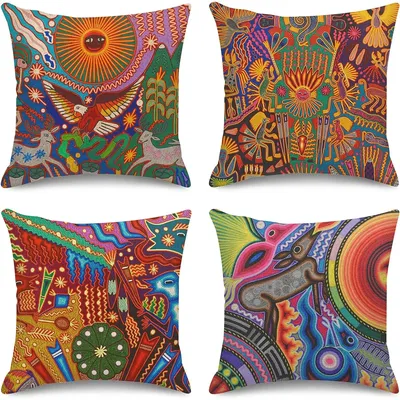 Kissen bezug Home Decoration Kissen bezug bunte böhmische Art dekorative Outdoor-Kissen Sofa Kissen Image