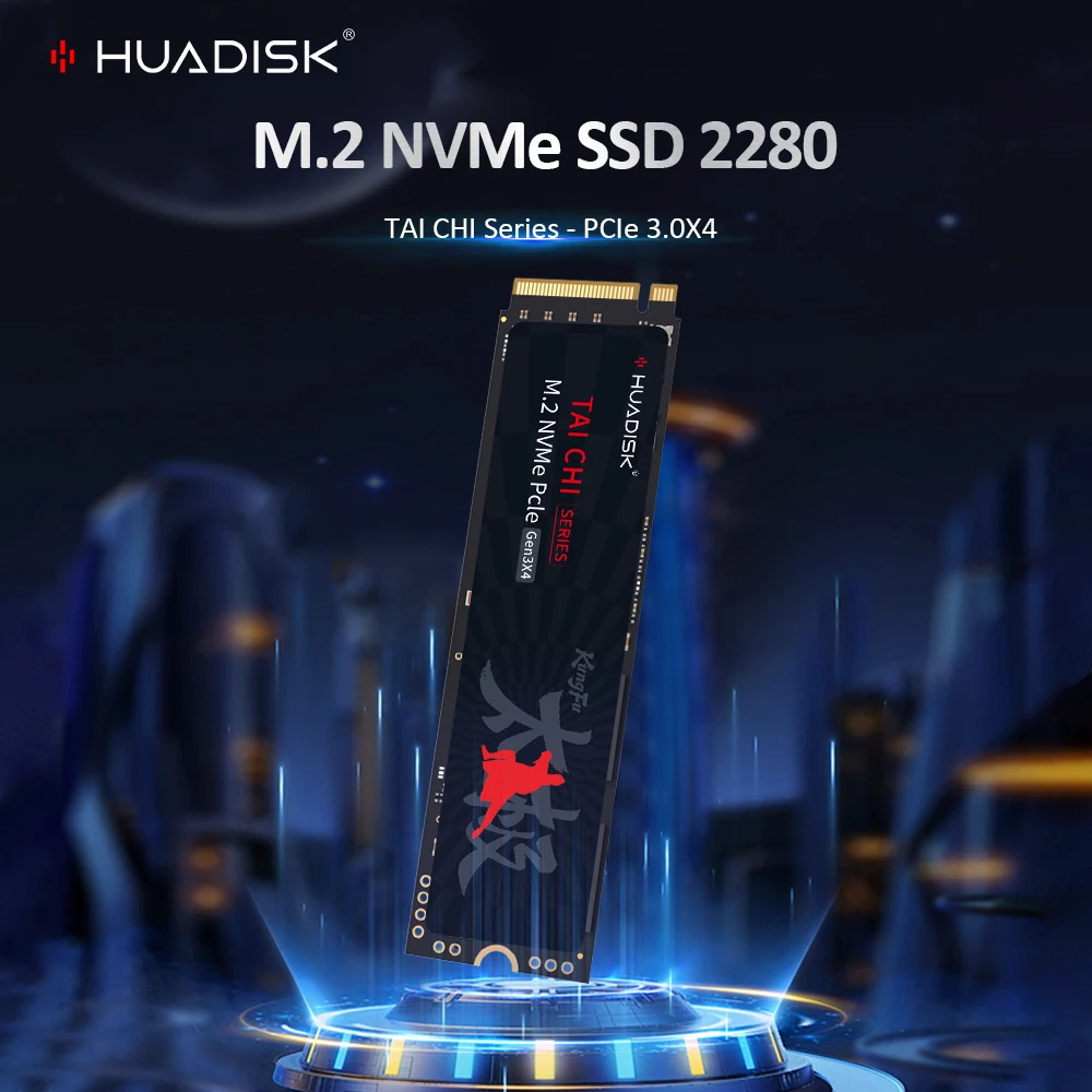 HUADISK M.2 2280 DRAM Cache-Festplatte 256 GB 512 GB 1 TB 2 TB SSD NVME PCIE3.0 Interne Solid-State-Disk für PC Image