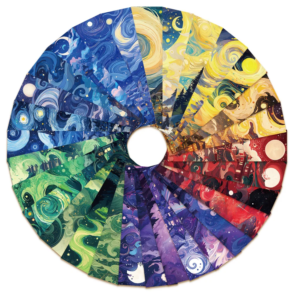 30Pcs Ölgemälde Träume Serie Lesezeichen Lesen Lesezeichen Vintage Landschaft Buch Seite Marker Schreibwaren Kinder Geschenke Image