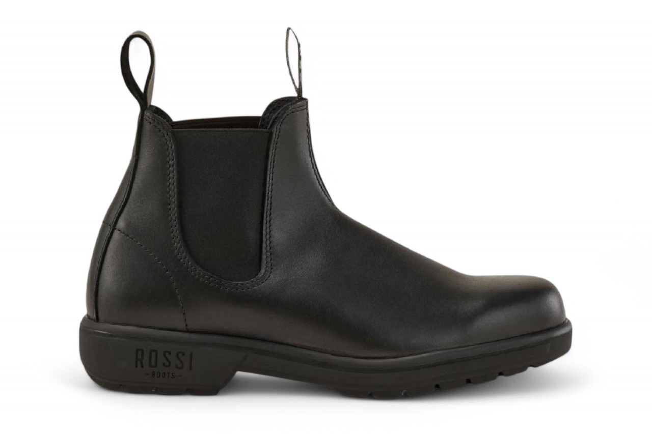 Rossi 301 Endura Chelsea-Stiefel aus schwarzem Leder
