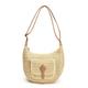 Women's Large Capacity Handmade Woven Straw Saddle Bag Shoulder Bag - Bohemian Crossbody Bag with Front Pocket, Summer Beach Tote Bag, Casual Travel Tote Bag for Vacation, Shopping and Daily Use