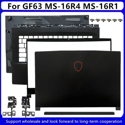 New For MSI GF63 8RC 8RD GF63VR MS-16R1 LCD Back Cover/ Front Bezel/ Upper Case Palmrest Cover /